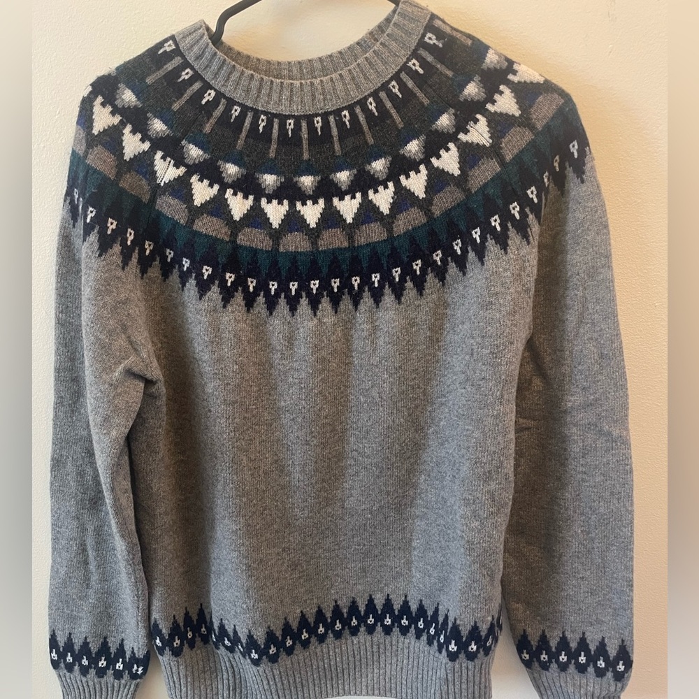 Bonobos Merino Wool Sweater  - Gray - Small Slim Fit - Like New!